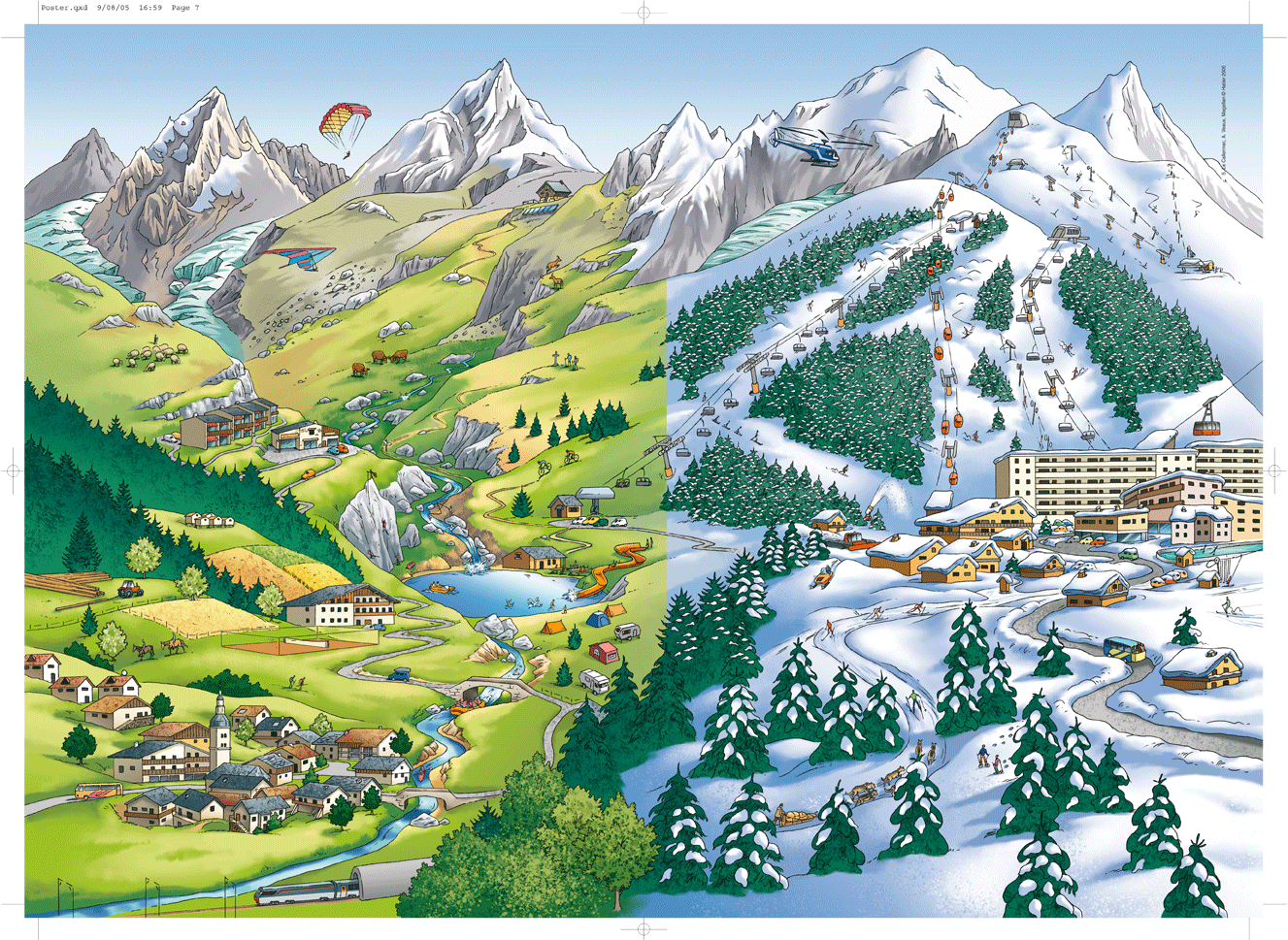 * Espace: paysage de Montagne