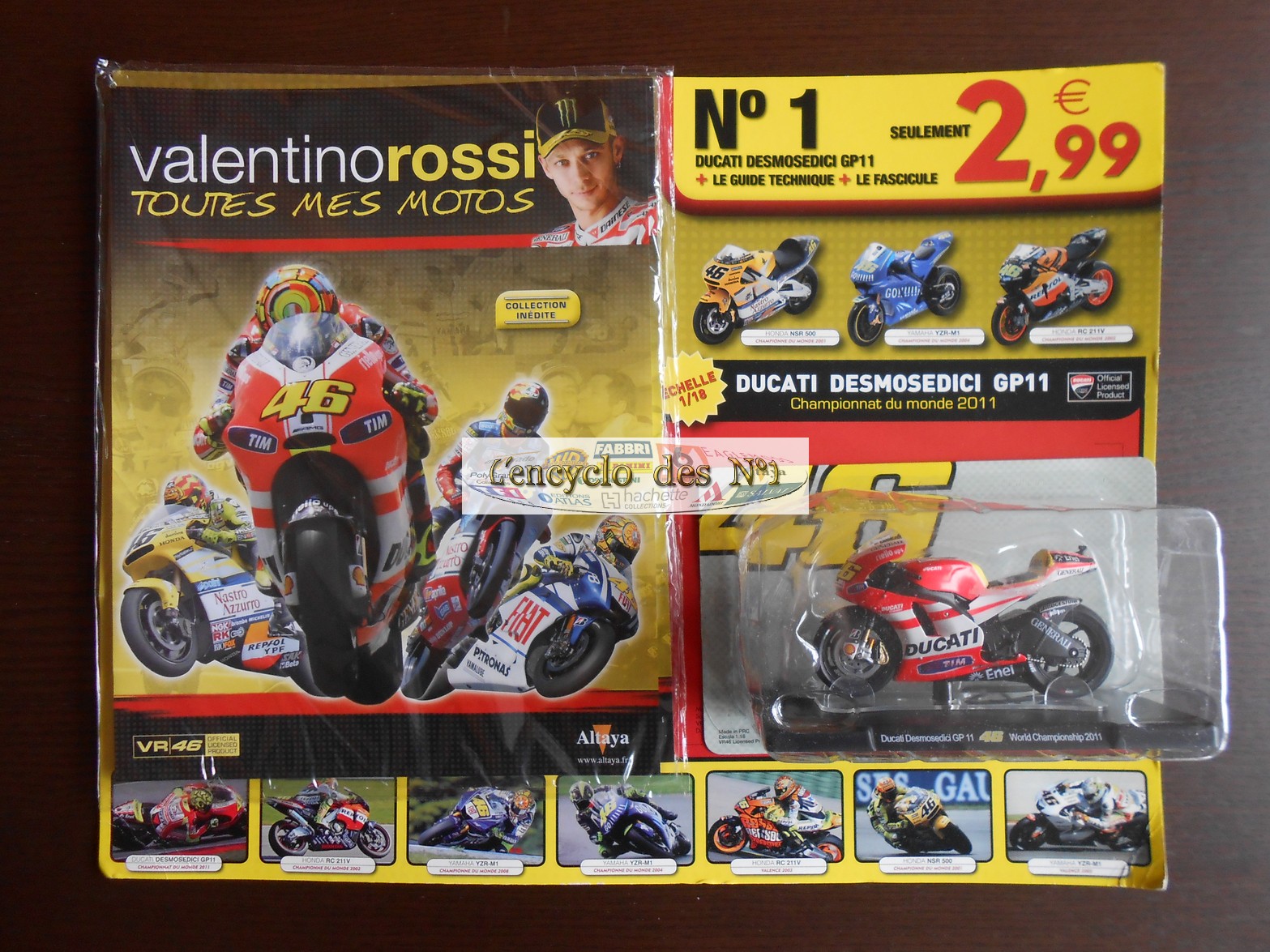 Nouvelle collection : N° 1 Valentino Rossi : toutes mes motos - L' encyclo  des N° 1