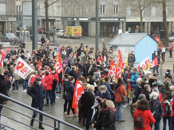 Finistère. À Brest, 500 professionnels du social et du médico-social dans la rue. ( OF.fr - 11/01/22 - 15h18 )