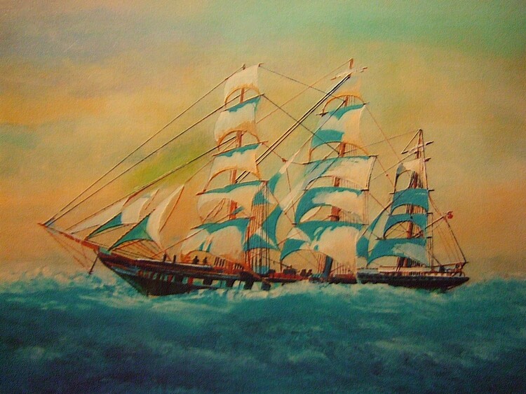 le voilier bleu