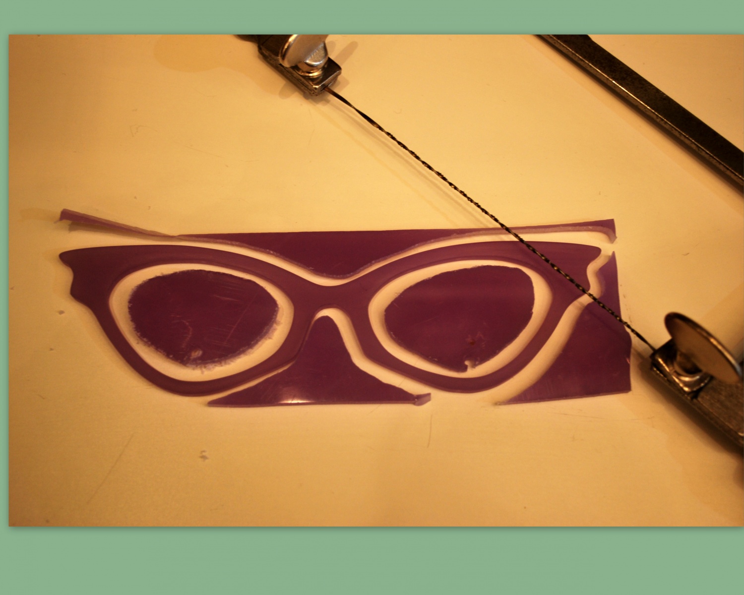 création, réalisation d'une lunette sur mesure - créations michèle b ,  lunettes sur mesure