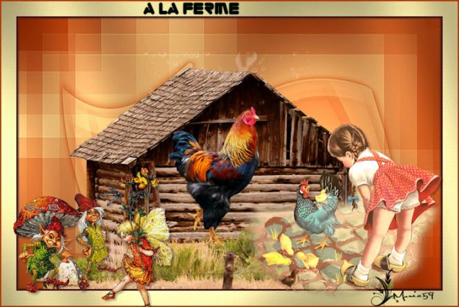 Défi 56:A la ferme.Merci mam'zelle selly!!!***Mises en ligne et..toc!!!