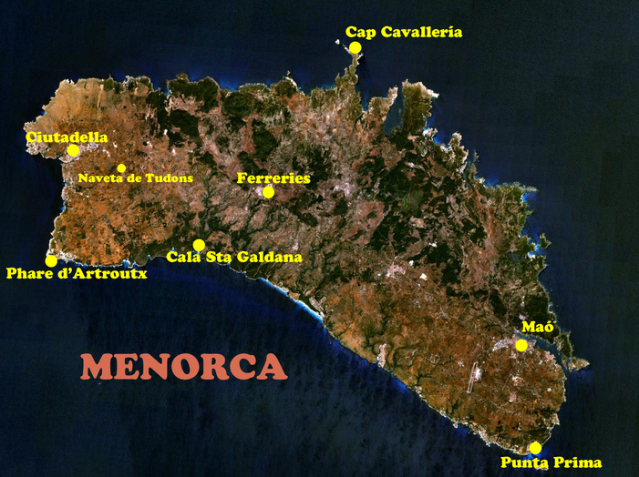 Carte Menorca