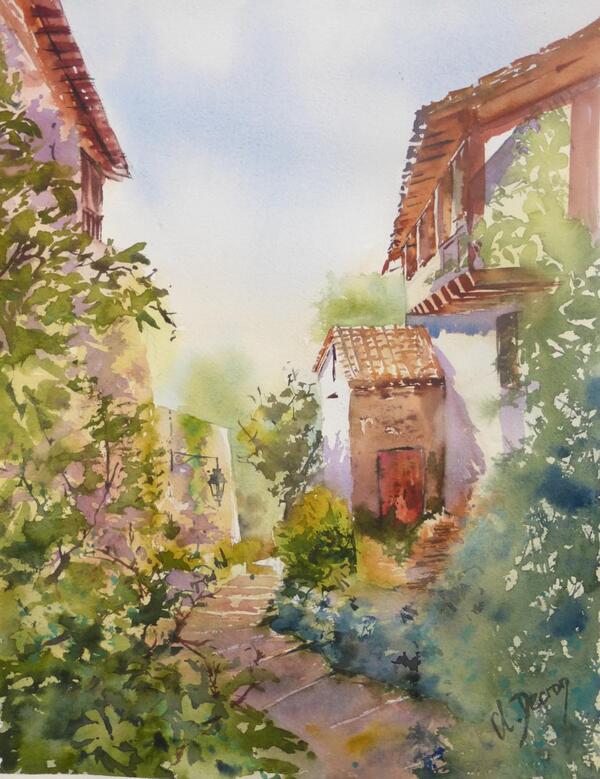 Aquarelles de : Claudie Decron