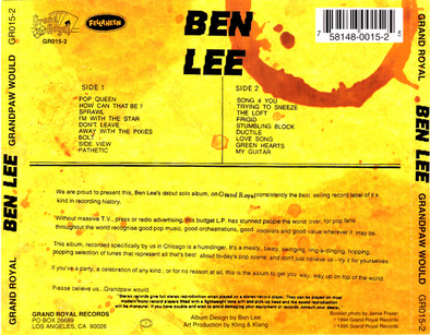 Précoce: Ben Lee - Grandpaw Would (1994)