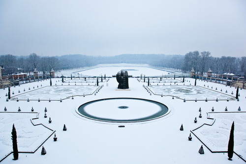 PARC DE VERSAILLES SOUS LA NEIGE.