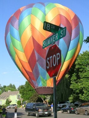 season balloons street road city balloons 