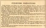 curieuses prédictions Documents d'Archives アーカイブ