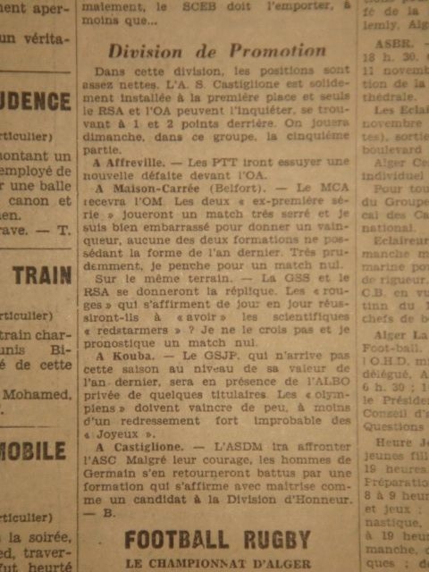 10.11.1929 à Belfort MCA-O.Marengo avant match