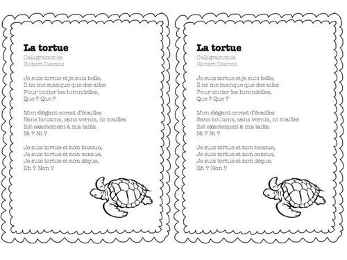 la tortue, -ce1 ce2