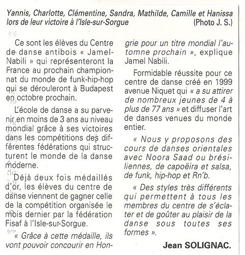 Archives Presse Championnats France