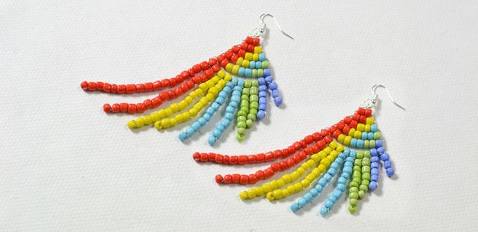 Comment faire les boucles d'oreilles colorées avec les perles de rocaille ?  - Henry Craft Jewelry