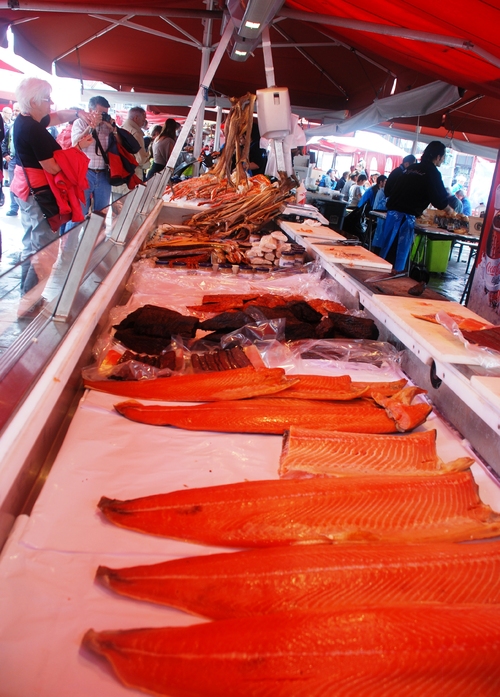 Le marché aux poissons à BERGEN