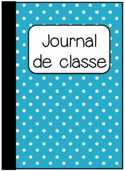 Pages de garde cahier journal