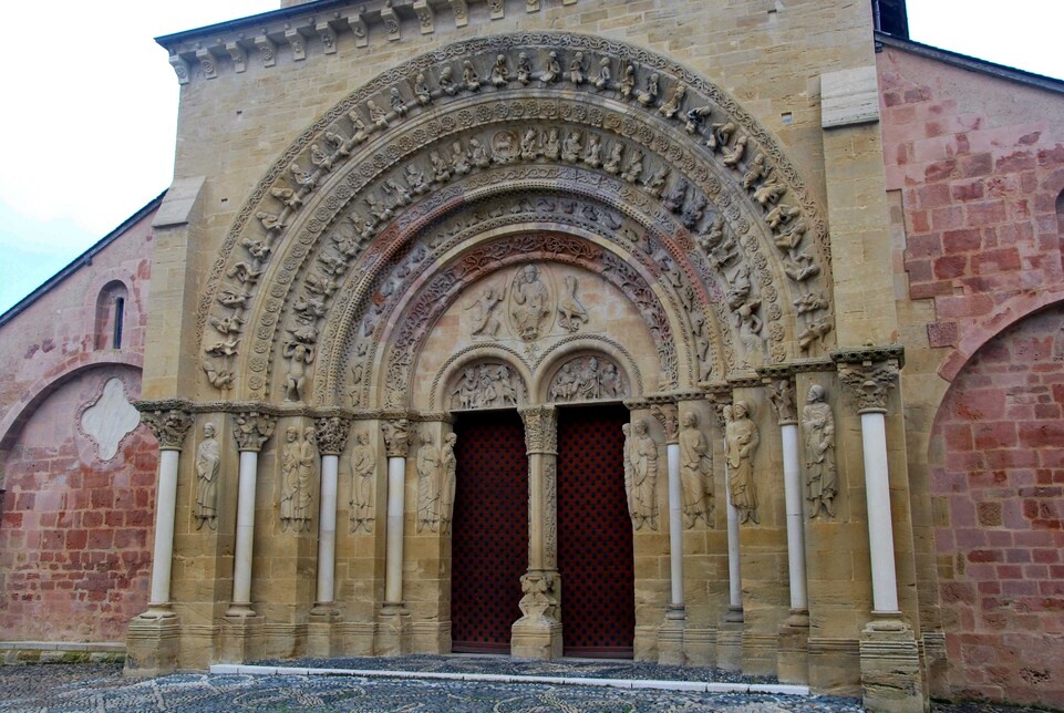  Morlaas - L'église Ste Foy - Le tympan