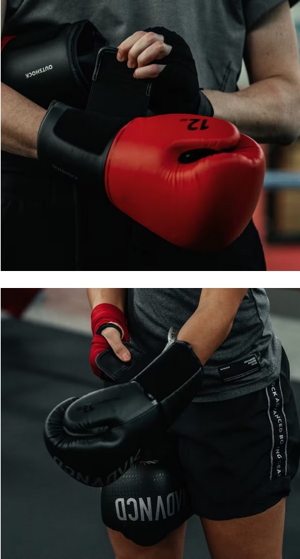 Gants de boxe bande auto-agrippante et ''verrouillage par 'aller-retour'''.jpg