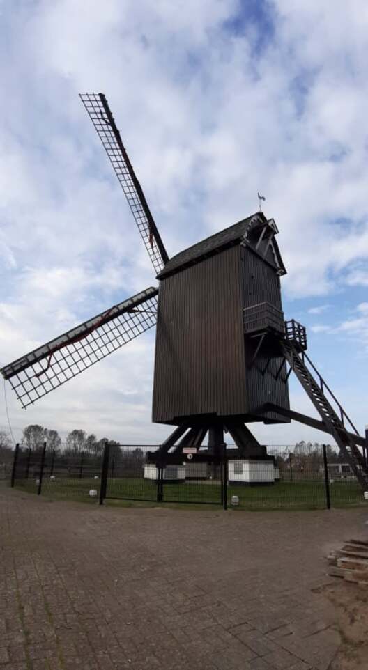 Le moulin de l'abbay Coxyde ( mer du Nord ) B