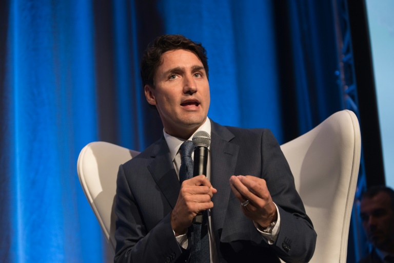 Le Premier ministre canadien Justin Trudeau, le 13 octobre 2016 à Montreal-AFP/Archives/Alice Chiche