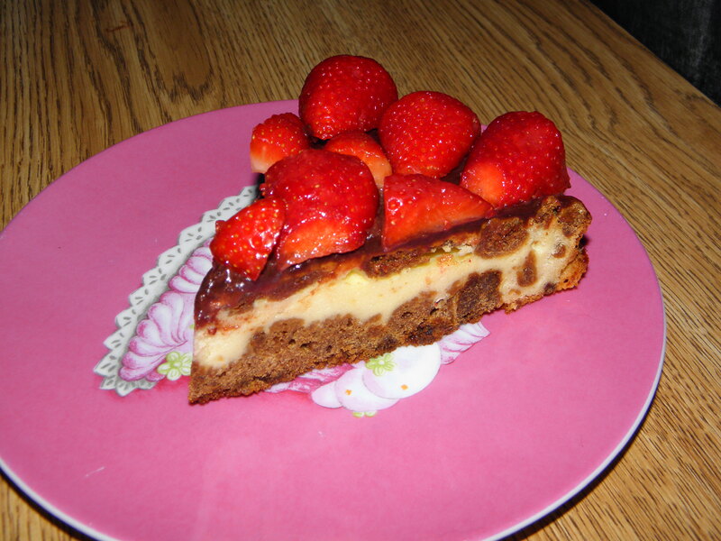 Cheesecake fraise & chocolat