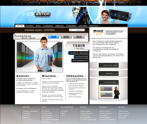 Home page page Web