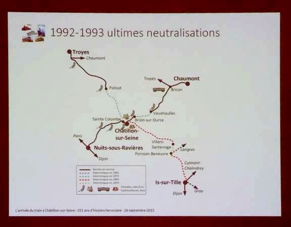 Une conférence fort intéressante sur l'arrivée du train à Châtillon sur Seine