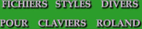 STYLES DIVERS CLAVIERS ROLAND SÉRIE 9431