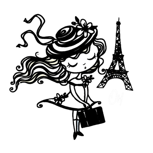 une fille à Paris