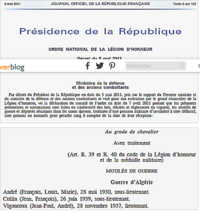  Courriel de Jean-François Gavoury président de l’ANPROMEVO concernant la mort de Joseph Biraud ancien chef de commandos de l'OAS en Oranie, condamné à mort par contumace  