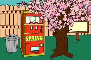 Jouer à Vending machine under the cherry tree