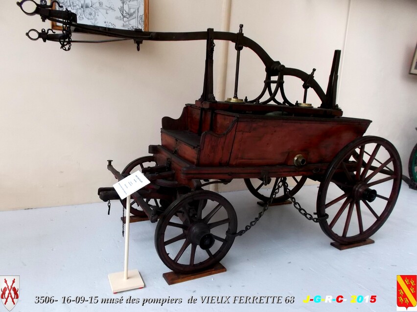 Musée du Sapeur Pompier d'ALSACE  3/3 03/26   VIEUX FERRETTE  68   D  22-04-2016