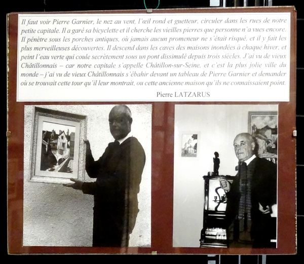 "Pierre Garnier, de Montmartre à Châtillon..."une très belle exposition réalisée par les Amis du Châtillonnais