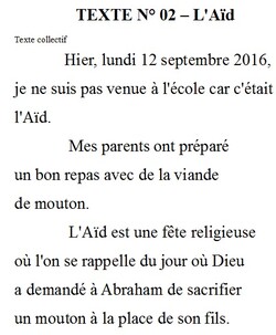 12 septembre 2016 - Fête de l'Aïd