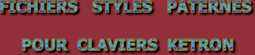 FICHIERS STYLES PATTERNS SÉRIE 2503