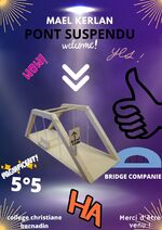 Infographie : affiche de présentation du pont
