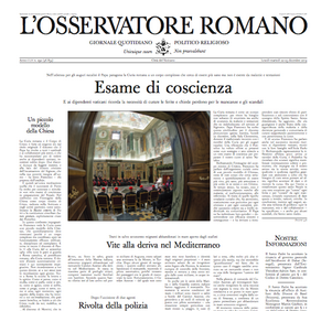 L'édition italienne de l'Osservatore Romano