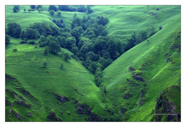 Paysage sur la route des cols.