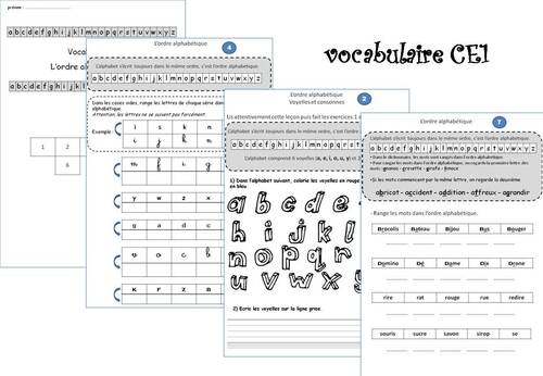 L'ordre alphabétique