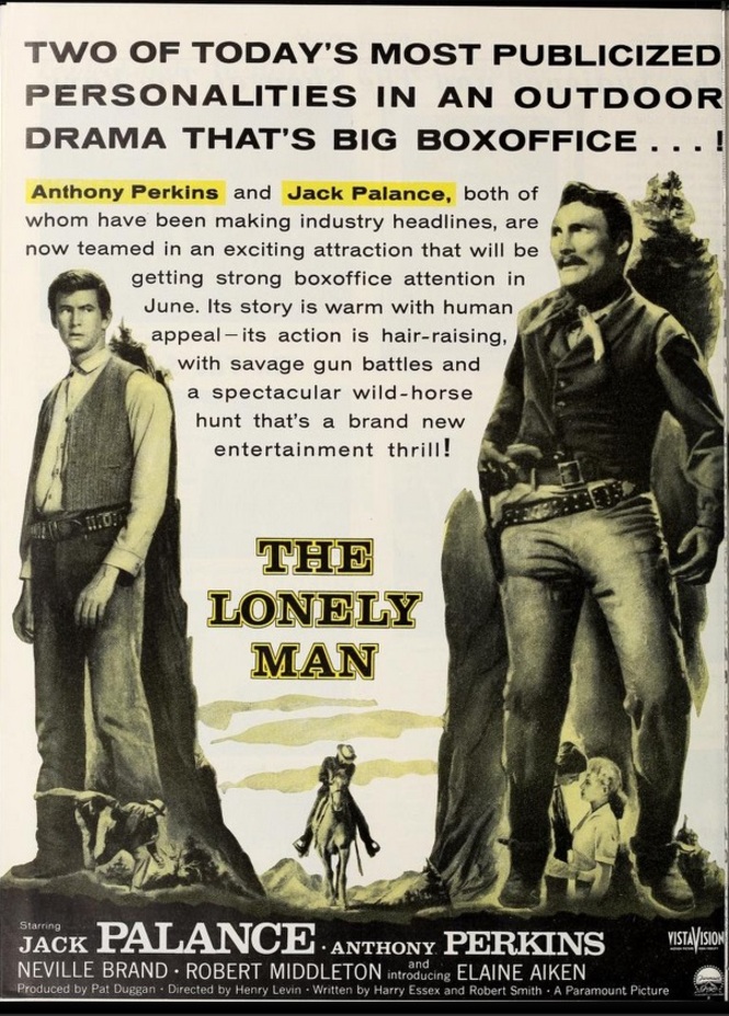 THE LONELY MAN BOX OFFICE USA 1957