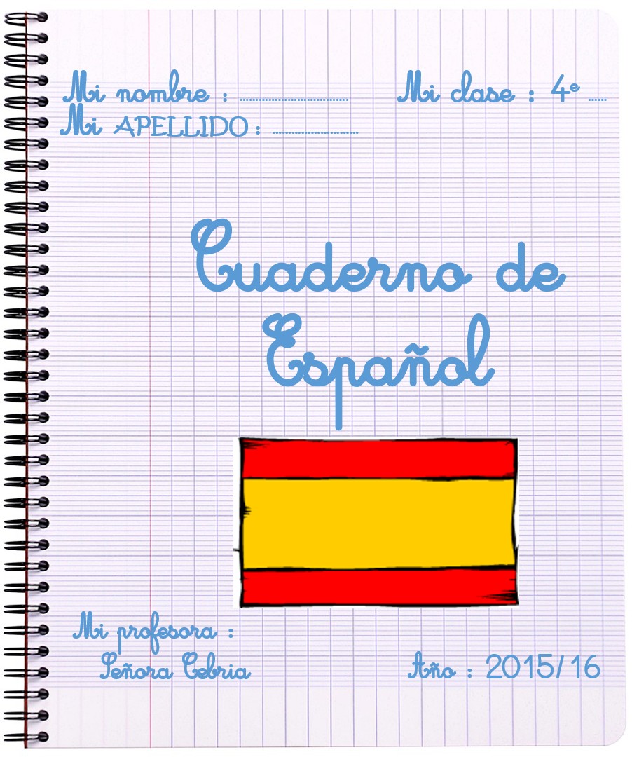 Cahier Espagnol Page De Garde Pailla SEC. 0: "¡VAMOS!" - CUADERNO DIGITAL DE ESPAÑOL