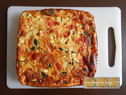 Clafoutis aux courgettes & tomates cerises