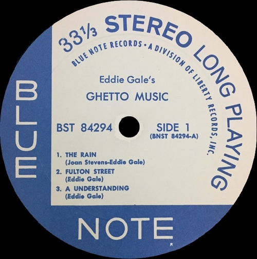 Eddie Gale : Album " Eddie Gale's Ghetto Music " Blue Note Records BST 84294 [ US ]
