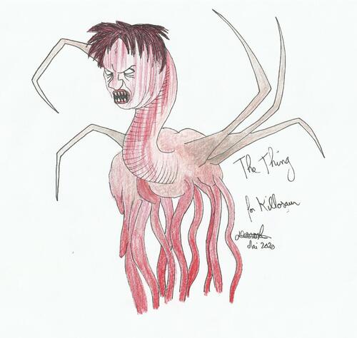 "The Thing" dessinée avec mon style (pour Killosaur)