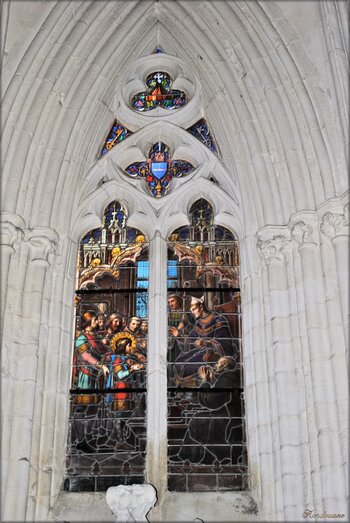 Vitrail de la cathédrale Saint-Corentin : Quimper