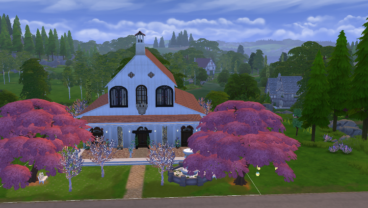 Sims 4 : La chapelle de mariage du Lama volant