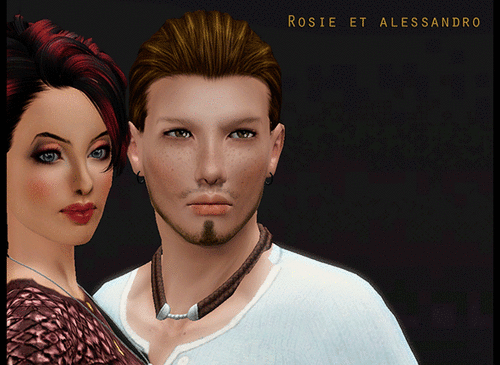 Rosie et Alessandro (sims téléchargeables séparément)