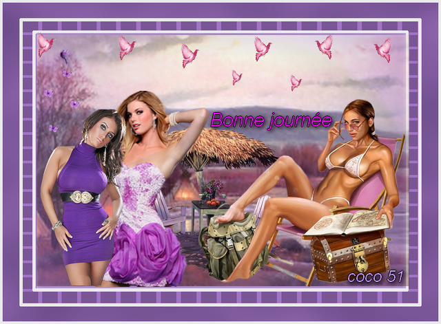 Mes montages mauves