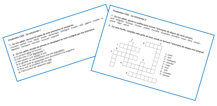 Les Synonymes Et Les Antonymes Exercices Corrigés les synonymes et les antonymes exercices