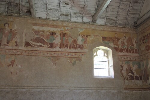 Brinay (Cher) fresques murales de l'église