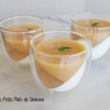 panna cotta pêche et sirop de basilic