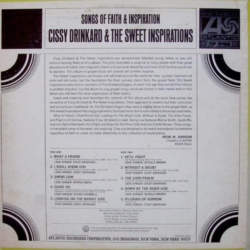 Cissy Drinkard & The Sweet Inspirations : Album " Songs Of Faith & Inspiration "Atlantic Records SD 8182 [ US ]